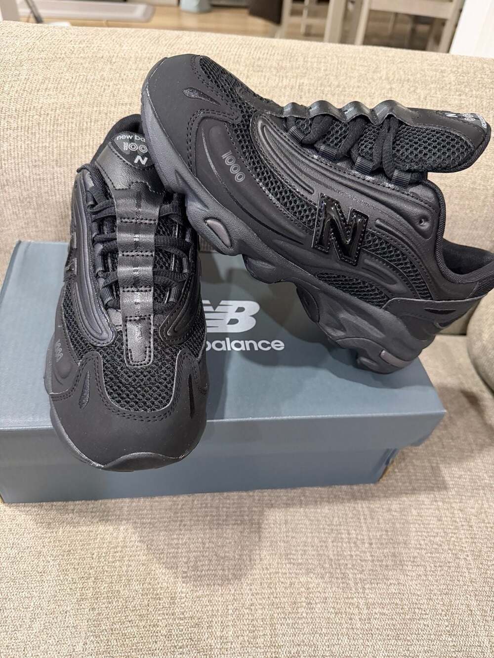 New Balance 1000 Size 5y Black Sneakers GC1000BK